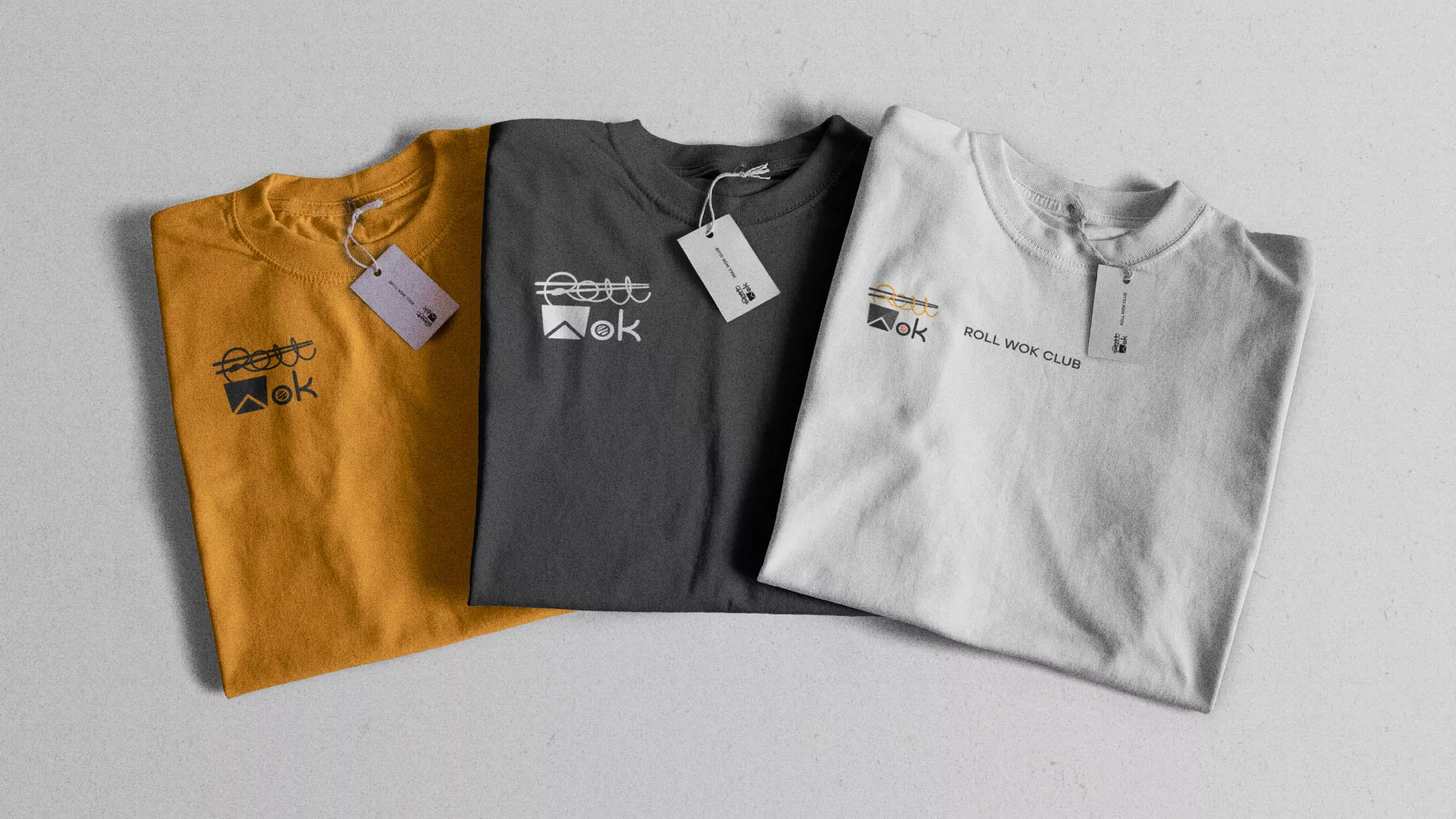 Разработка логотипа суши-бара «Roll Wok Club» в Тулуне